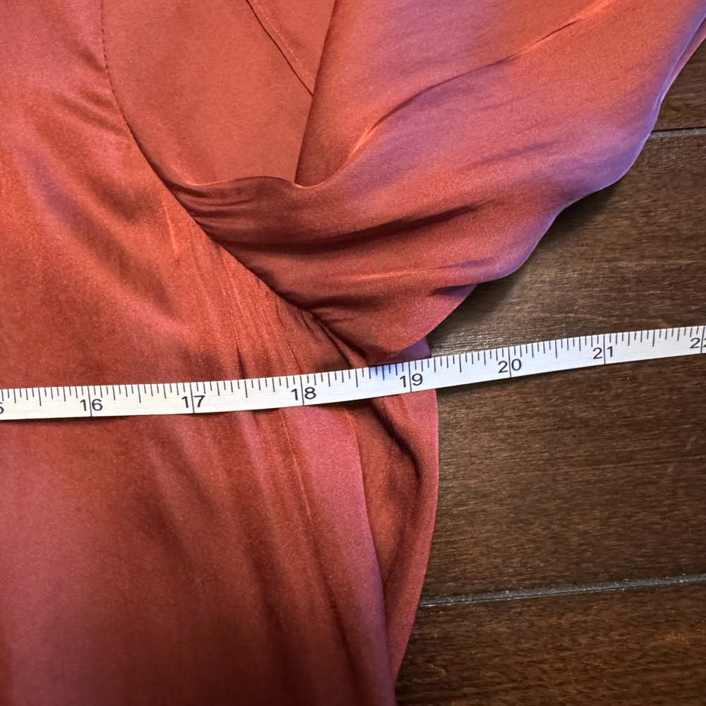 NWOT J.Crew Women's Featherweight Satin Tie-Neck Top - Picture 7 of 9